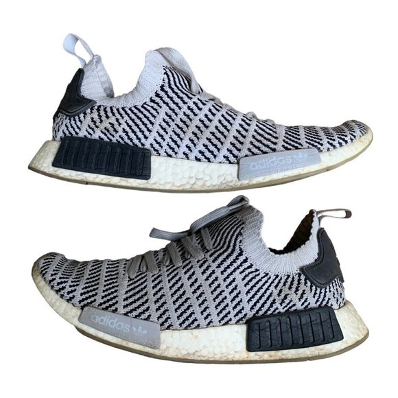 Rare Adidas NMD R1 STLT Grey Black Size 11.5 - Picture 1 of 14